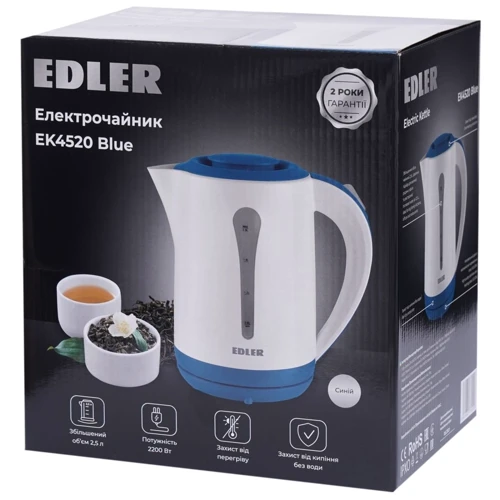 Электрочайник Edler EK4520 Blue фото 9
