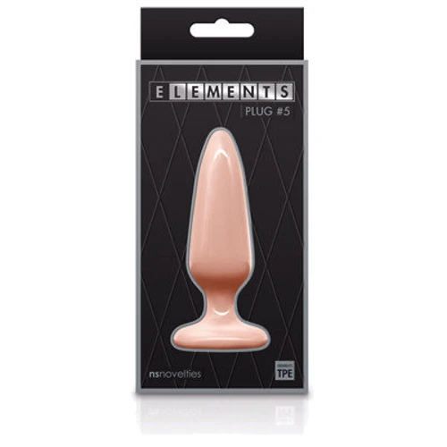 Ns Novelties Elements Plug №5 - Класическая анальная пробка (телесный)