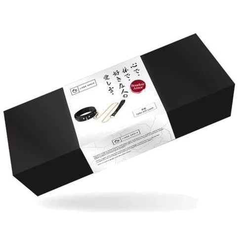 Ошейник с поводком Liebe Seele Boudoir Amor Collar with Leash Black