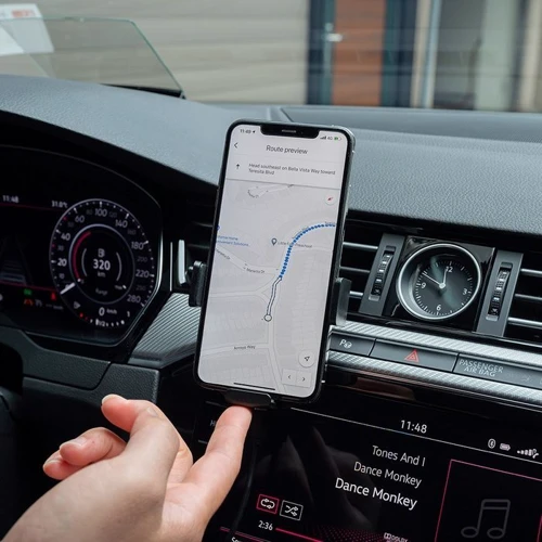 Держатель Adonit Car Holder Wireless Charging 15W Black фото 7