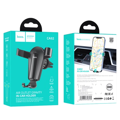 Держатель Hoco Car Holder Air Vent CA92 Black фото 5