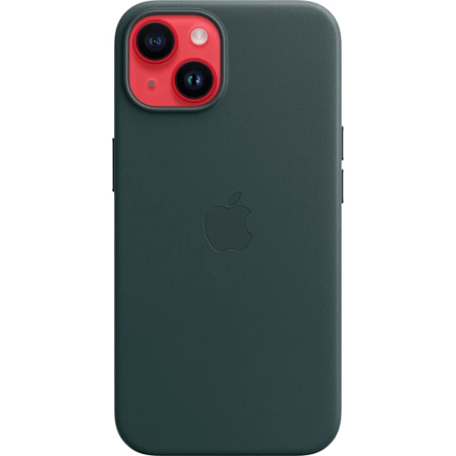 Чехол для iPhone Apple iPhone 14 Leather Case with MagSafe - Forest Green (MPP53ZE/A) фото 5