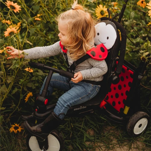 Триколісний велосипед Smart Trike Folding Trike STR5 7 in 1 Lady Bug (Божа корівка) фото 5