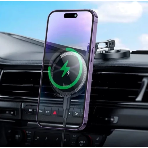 Тримач Hoco Car Holder Wireless Charger Magnetic HW26 15W Black фото 7