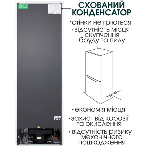 Холодильник Prime Technics RFS 1833 M: Тип xолодільнік двокамерний