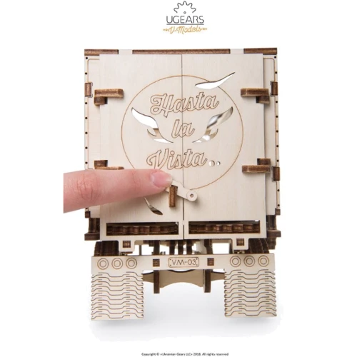 Механічний 3D пазл UGEARS "Напівпричіп до моделі« Тягач VM-03 "(70057): Кількість фрагментів, шт 138