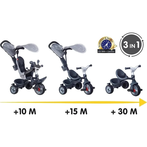 Детский велосипед Smoby Беби Драйвер серый (741502): Тормоза Ножной