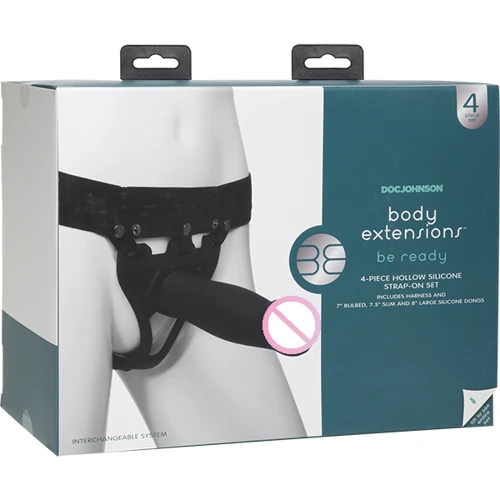 Набор для страпона Doc Johnson Body Extensions - BE Ready - Black