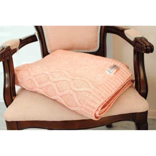 Плед SoundSleep Carmel 140х180см вязаный, персиковый (91910582): Производитель SoundSleep