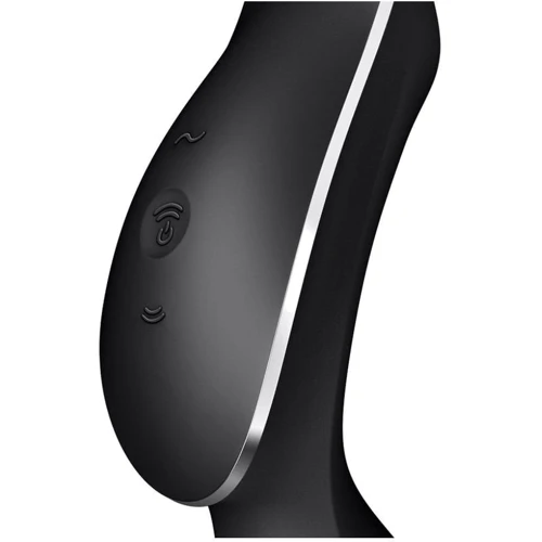 Вакуумный стимулятор с вибрацией Satisfyer Curvy Trinity 2 Black