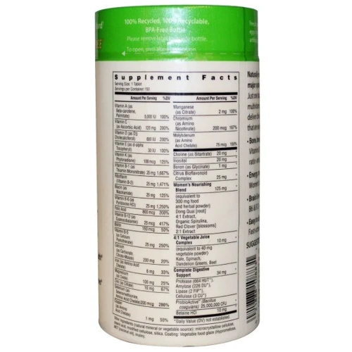 Rainbow Light Just Once Women's One Food-Based Multivitamin 30 Tabs Витамины для женщин: Тип Мультивитамины