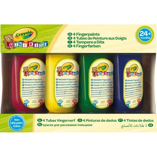Набор пальчикових красок CRAYOLA Mini Kids Washable (256455.106): Возраст от 2-х лет