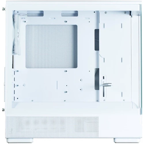 Корпус Zalman P10 White: Материал передней панели закаленное стекло и металл
