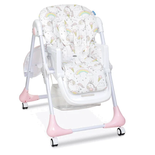 Стульчик для кормления Bambi M 3233 (unicorn pink): Наклон спинки 3 положения