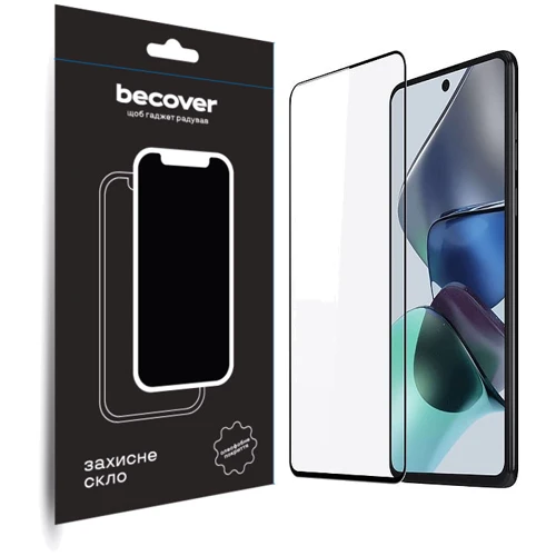 Аксессуар для смартфона BeCover Tempered Glass Black for Motorola Moto G13 / G23 / G53 (708844): undefined undefined