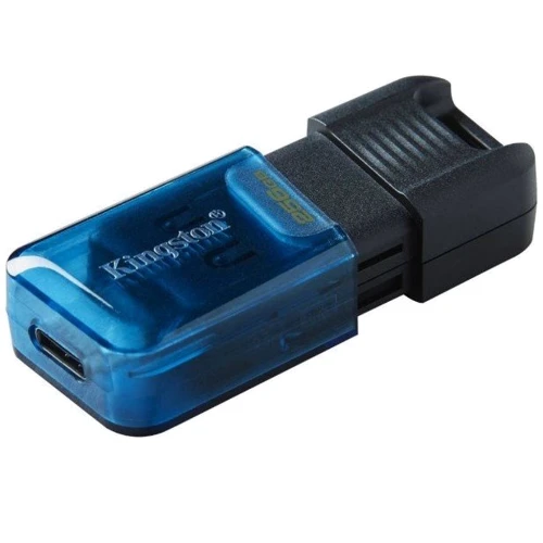 USB-флешка Kingston 256GB DataTraveler 80 M USB-C 3.2 Blue/Black (DT80M/256GB): Стандарт USB USB Type-C