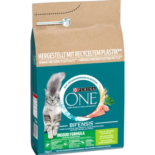 Сухой корм Purina One Indoor Purina ONE Indoor для взрослых кошек постоянно находящихся в помещении с индейкой 3 кг (7613035862579): Возраст Взрослые