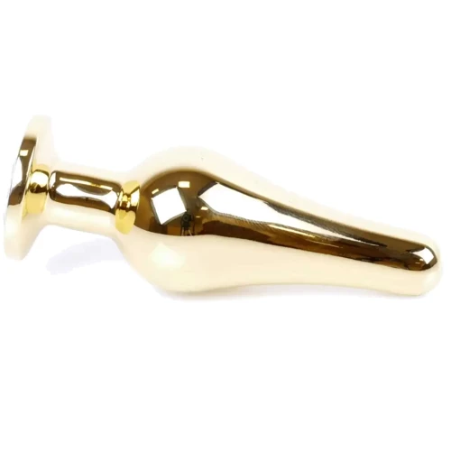 Анальная пробка с кристаллом BOSS of TOYS Boss Series - Jewellery Gold BUTT PLUG Purple, BS6400070