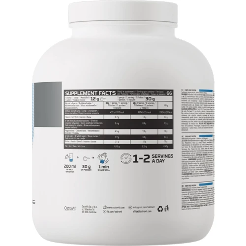 Протеин OstroVit Whey Protein 2000 g /66 servings/ Strawberry Cream: Вид Сывороточные