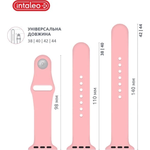 Аксессуар для Watch Intaleo Silicone Strap Pink for Apple Watch 38/40mm фото 6