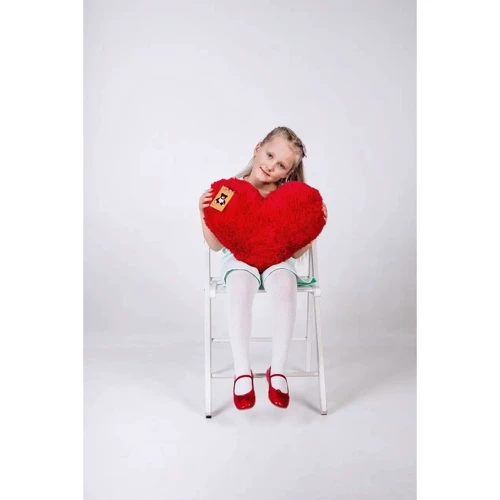 М'яка іграшка Подушка "Серце" 50 см червоний