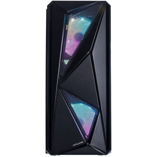 Корпус 1STPLAYER F4-3R1 Color LED 500W Black: Типоразмер Midi-Tower
