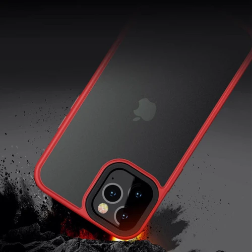 Чехол для iPhone Mobile Case TPU+PC Metal Buttons Red for iPhone 12/iPhone 12 Pro: Тип чехла накладка на заднюю часть