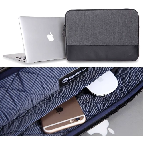 Сумка для ноутбуков WIWU 11.6" London Premium Sleeve Black (GM1710MB13A)  фото 5