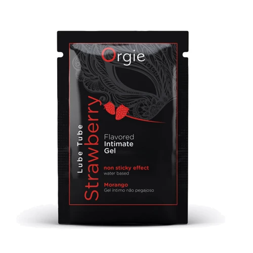 Пробник Лубрикант на водной основе Orgie Lube Tube Strawberry, 2 мл, со вкусом и ароматом клубники