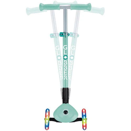 Самокат GLOBBER серии PRIMO FOLDABLE LIGHTS, мятный, 3 колеса с подсветкой 50 кг 3+ (432-206-3): Тип тормоза ножной