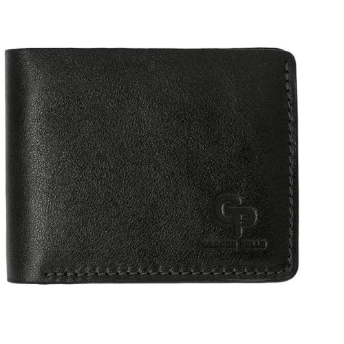 Мужское портмоне Grande Pelle Onda черное (507610)