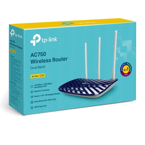 Маршрутизатор Wi-Fi TP-Link ARCHER C20 AC750