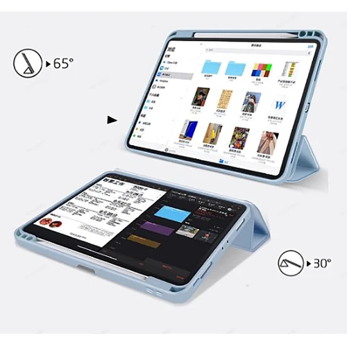 Аксесуар для iPad BeCover Smart Case з Apple Pencil Mount Light Blue (707533) для iPad Pro 12.9" 2020 фото 5