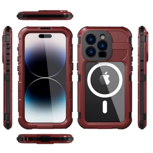 Чехол для iPhone Shellbox M Waterproof Case Red/Black for iPhone 14: Цвет красный