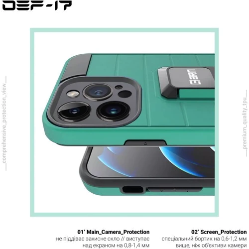 Чехол для iPhone ArmorStandart DEF17 Case Military Green for iPhone 13 Pro (ARM61341): Тип чехла накладка на заднюю часть