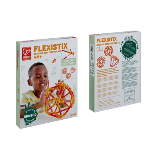 Конструктор HAPE Flexistix Строительство 66 деталей бамбуковый (E5567) фото 2