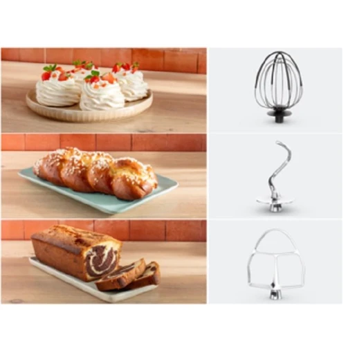 Кухонный комбайн Tefal Bake Partner QB525838: Конструкция стационарный