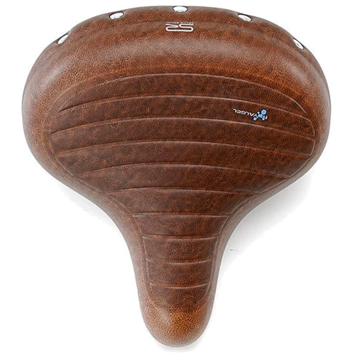 Седло Selle Royal Premium DRIFTER PLUS, Royalgel, обивка Kennenback, 270х245мм, 1260г, хромированные рейлы и пружины, unisex, коричневое: Анатомическая выемка Нет