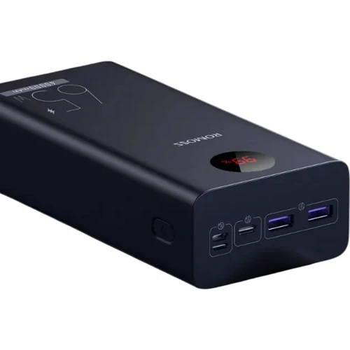 Внешний аккумулятор Romoss Power Bank 40000mAh PEA40 Pro PD 65W Black (PEA40-282-2133H): Особенности С дисплеем, Компактный размер, Индикатор заряда, быстрая зарядка