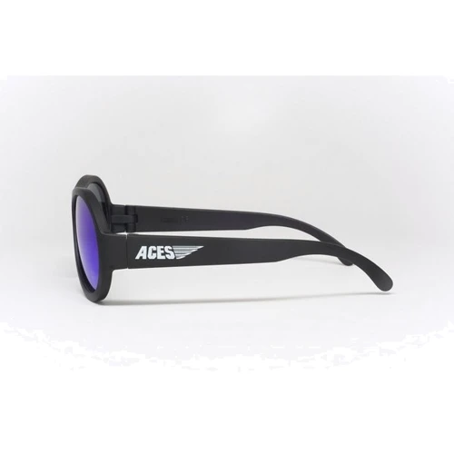 Детские солнцезащитные очки Babiators Aces Black Ops Black Blue Lenses (7-14 лет): Форма оправы Авиатор