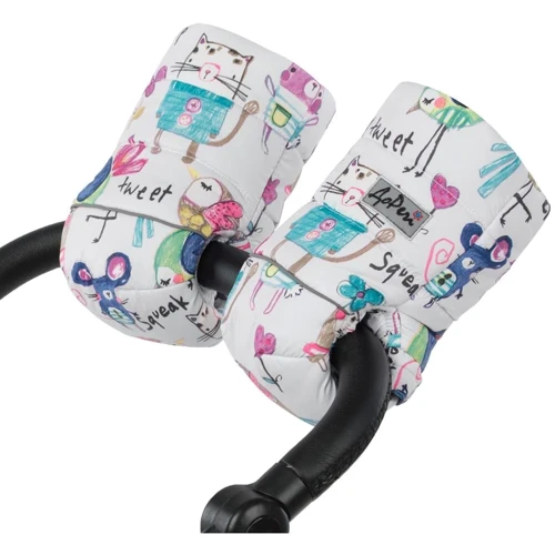 Универсальная муфта на натуральной овчине Рисунки на белом фоне ДоРечі: Производитель ДоРечі