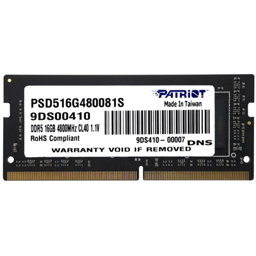 PATRIOT 16 GB SO-DIMM DDR5 4800 MHz Signature Line (PSD516G480081S)