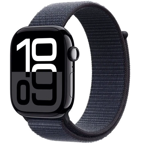 Apple Watch Series 10 GPS 42mm Jet Black Aluminium Case with Ink Sport Loop (MWWG3) Approved Витринный образец