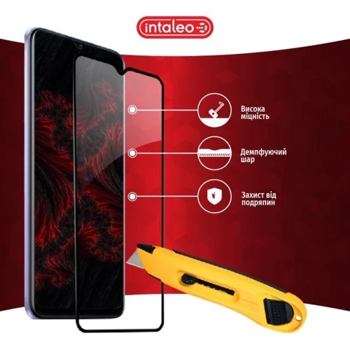 Аксессуар для смартфона Intaleo Tempered Glass Full Glue Black for Vivo Y21S фото 5
