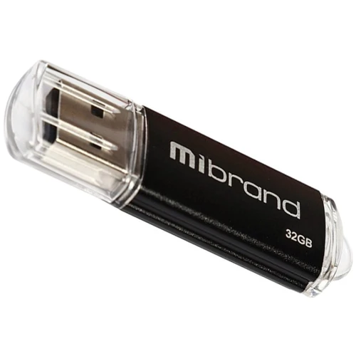 USB-флешка Mibrand 32GB Cougar Black USB 2.0 (MI2.0/CU32P1B): Стандарт USB USB 2.0