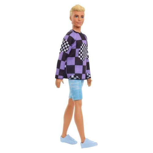 Лялька Barbie Кен Модник у светрі у клітку (HBV25) фото 4