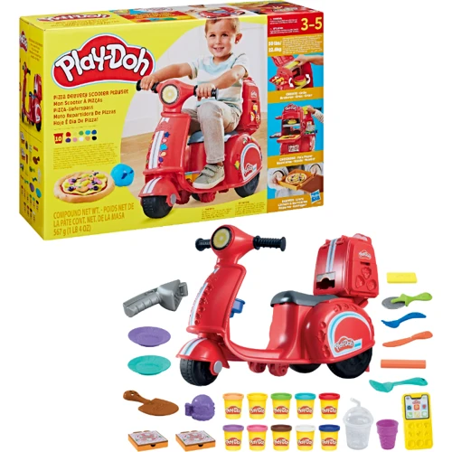 Набір для творчості HASBRO PLAY-DOH PD із пластиліном Іграшковий скутер для доставки піци (F8803) фото 4
