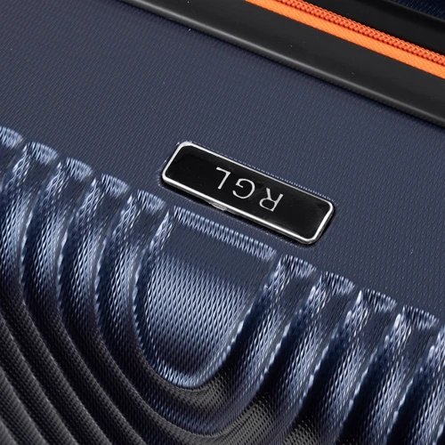 Чемодан Rogal большой темно-синий (RGL663L-dark-blue-orange): Фактура Матовая