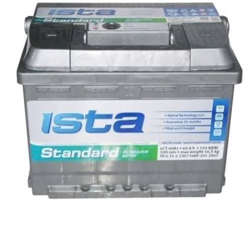 Автомобільний акумулятор ISTA 6CT-60 AзE Standard (560 04 04)