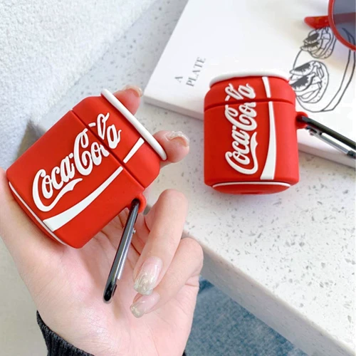 Чехол для наушников TPU Case Can Coca-Cola for Apple Airpods 2: Материал Термопластичный полиуретан